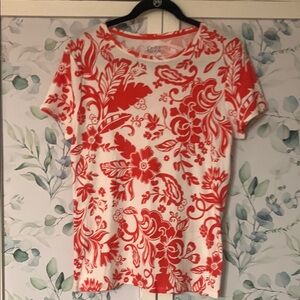 Croft & Barrow Red and White Floral and blue and white floral exact same